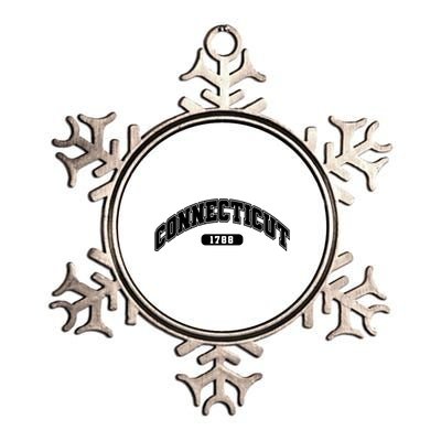 Connecticut Collegiate Style 1788 Metallic Star Ornament