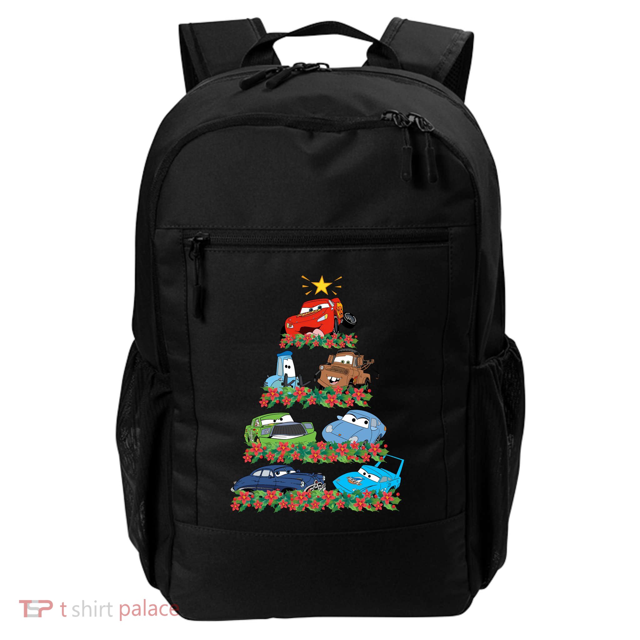Cars Characters Squad Merry Christmas Tree Cars Magic Kingdom Holiday Backpack