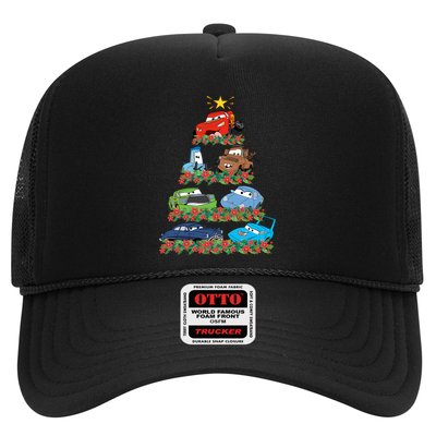 Cars Characters Squad Merry Christmas Tree Cars Magic Kingdom Holiday Trucker Hat