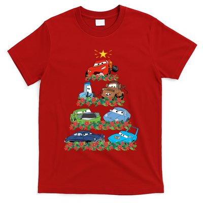 Cars Characters Squad Merry Christmas Tree Cars Magic Kingdom Holiday T-Shirt