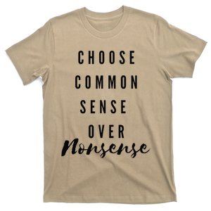 Chose Common Sense Over Nonsense Kamala Harris 2024 T-Shirt