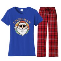 CMon Cool Santa Funny Political Christmas Quote Meme Gift Women's Flannel Pajama Set