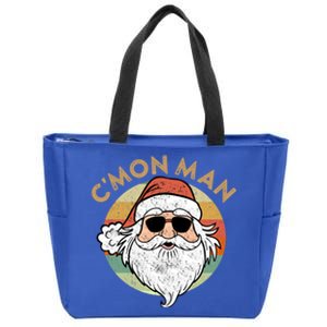 CMon Cool Santa Funny Political Christmas Quote Meme Gift Zip Tote Bag