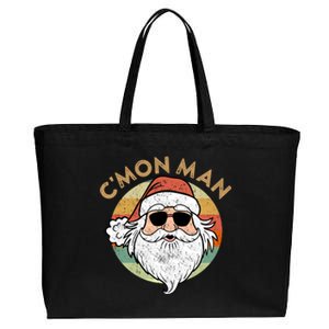 CMon Cool Santa Funny Political Christmas Quote Meme Gift Cotton Canvas Jumbo Tote