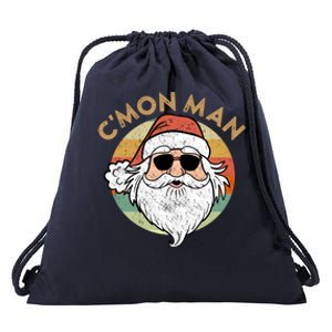 CMon Cool Santa Funny Political Christmas Quote Meme Gift Drawstring Bag