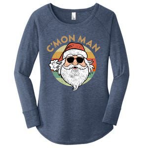 CMon Cool Santa Funny Political Christmas Quote Meme Gift Women's Perfect Tri Tunic Long Sleeve Shirt