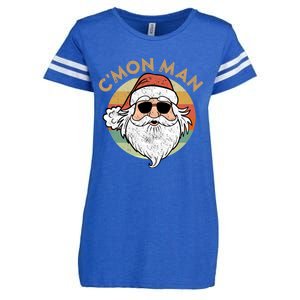 CMon Cool Santa Funny Political Christmas Quote Meme Gift Enza Ladies Jersey Football T-Shirt