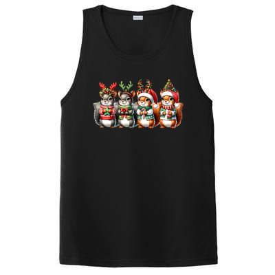 Cute Christmas Squirrels Lights Xmas Animal Squirrel Lover Cute Gift PosiCharge Competitor Tank