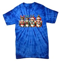 Cute Christmas Squirrels Lights Xmas Animal Squirrel Lover Cute Gift Tie-Dye T-Shirt