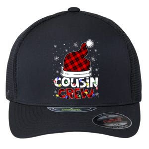 Cousin Crew Santa Hat Buffalo Red Plaid Xmas Light Meaningful Gift Flexfit Unipanel Trucker Cap