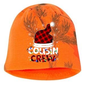 Cousin Crew Santa Hat Buffalo Red Plaid Xmas Light Meaningful Gift Kati - Camo Knit Beanie