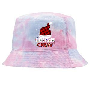 Cousin Crew Santa Hat Buffalo Red Plaid Xmas Light Meaningful Gift Tie-Dyed Bucket Hat