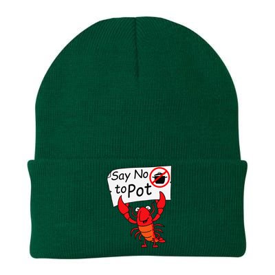 Crawfish Crayfish Say No To Pot Crawfish Boil Knit Cap Winter Beanie