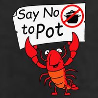 Crawfish Crayfish Say No To Pot Crawfish Boil Garment-Dyed Fleece Hoodie