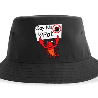 Crawfish Crayfish Say No To Pot Crawfish Boil Sustainable Bucket Hat