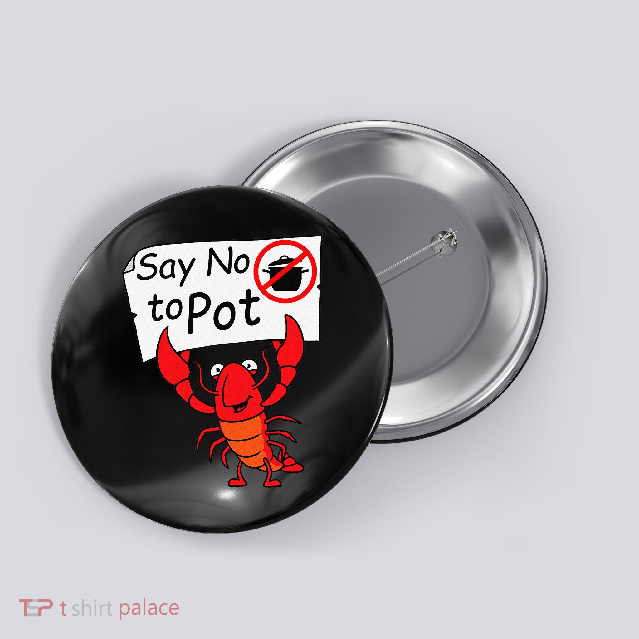 Crawfish Crayfish Say No To Pot Crawfish Boil Button