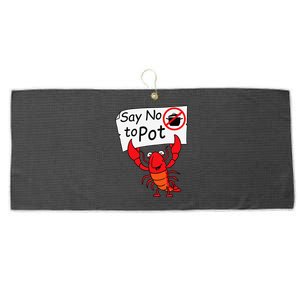 Crawfish Crayfish Say No To Pot Crawfish Boil Large Microfiber Waffle Golf Towel