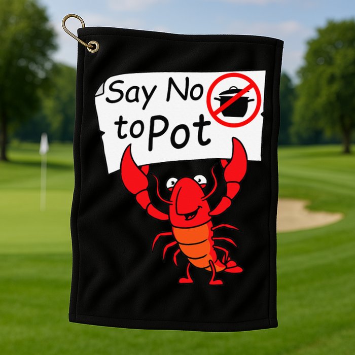 Crawfish Crayfish Say No To Pot Crawfish Boil Golf Towel