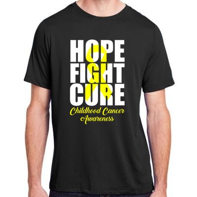 Childhood Cancer Support Hope Fight Cure Funny Gift Adult ChromaSoft Performance T-Shirt