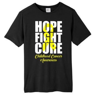 Childhood Cancer Support Hope Fight Cure Funny Gift Tall Fusion ChromaSoft Performance T-Shirt