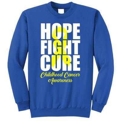 Childhood Cancer Support Hope Fight Cure Funny Gift Sweatshirt