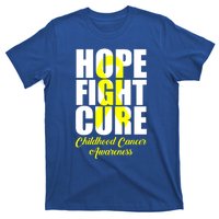 Childhood Cancer Support Hope Fight Cure Funny Gift T-Shirt