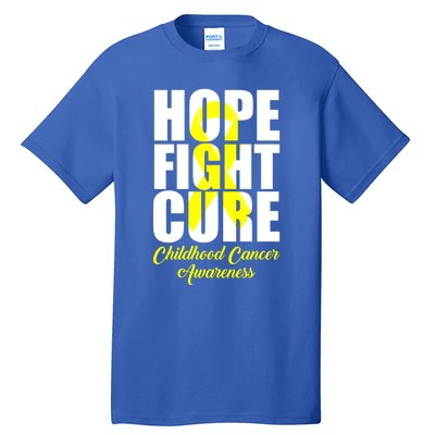 Childhood Cancer Support Hope Fight Cure Funny Gift Tall T-Shirt