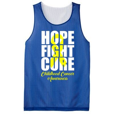 Childhood Cancer Support Hope Fight Cure Funny Gift Mesh Reversible Basketball Jersey Tank