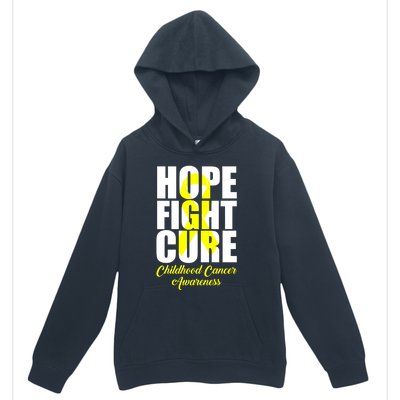 Childhood Cancer Support Hope Fight Cure Funny Gift Urban Pullover Hoodie