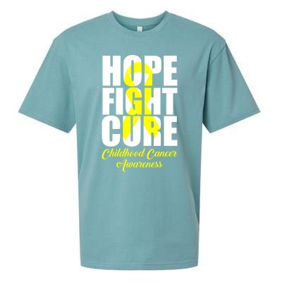 Childhood Cancer Support Hope Fight Cure Funny Gift Sueded Cloud Jersey T-Shirt