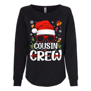 Cousin Crew Santa Hat Xmas Christmas Family Matching Pajamas Gift Womens California Wash Sweatshirt