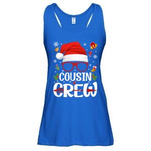 Cousin Crew Santa Hat Xmas Christmas Family Matching Pajamas Gift Ladies Essential Flowy Tank