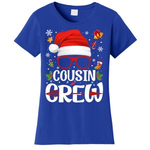 Cousin Crew Santa Hat Xmas Christmas Family Matching Pajamas Gift Women's T-Shirt