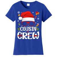 Cousin Crew Santa Hat Xmas Christmas Family Matching Pajamas Gift Women's T-Shirt