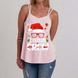 Cousin Crew Santa Hat Xmas Christmas Family Matching Pajamas Gift Women's Strappy Tank