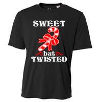 Candy Cane Sweet But Twisted Funny Christmas Short Sleeve Cooling Performance Crew T-Shirt