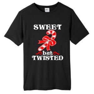 Candy Cane Sweet But Twisted Funny Christmas Short Sleeve Tall Fusion ChromaSoft Performance T-Shirt