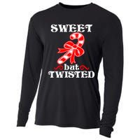 Candy Cane Sweet But Twisted Funny Christmas Short Sleeve Cooling Performance Long Sleeve Crew