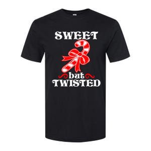 Candy Cane Sweet But Twisted Funny Christmas Short Sleeve Softstyle CVC T-Shirt