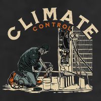 Climate Control Skeleton Hvac Technician Pride 7 Panel Mesh Trucker Snapback Hat