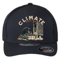 Climate Control Skeleton Hvac Technician Pride Flexfit Unipanel Trucker Cap