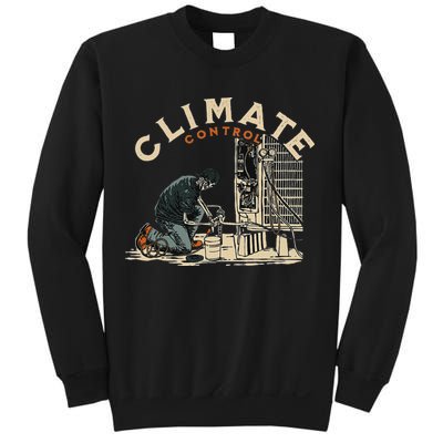 Climate Control Skeleton Hvac Technician Pride Sweatshirt
