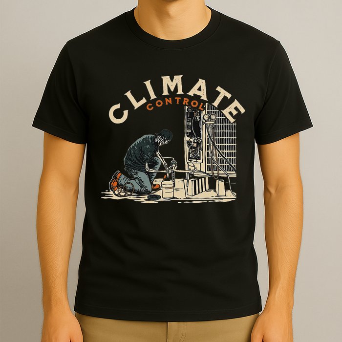 Climate Control Skeleton Hvac Technician Pride T-Shirt