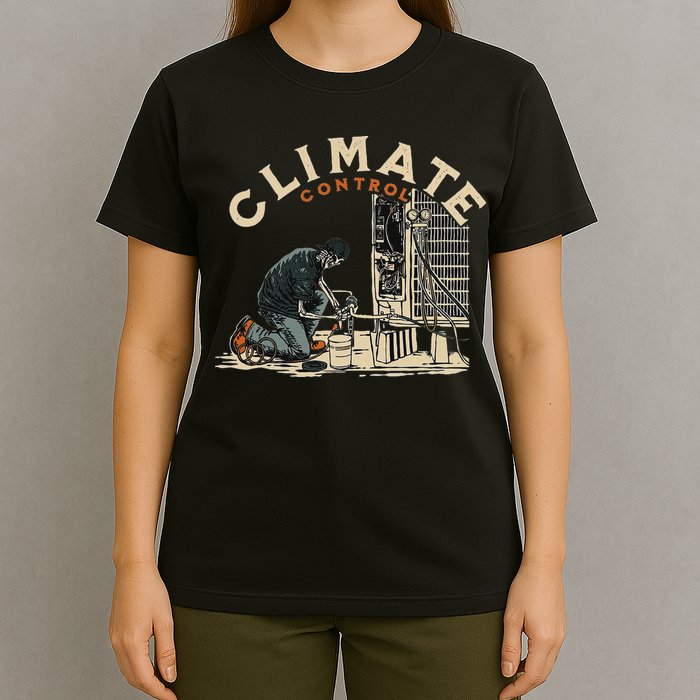 Climate Control Skeleton Hvac Technician Pride T-Shirt