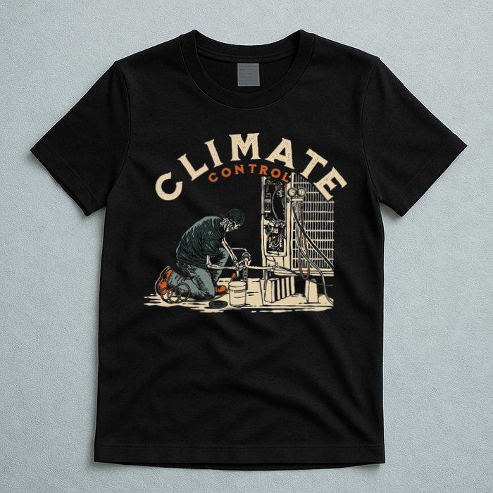 Climate Control Skeleton Hvac Technician Pride T-Shirt