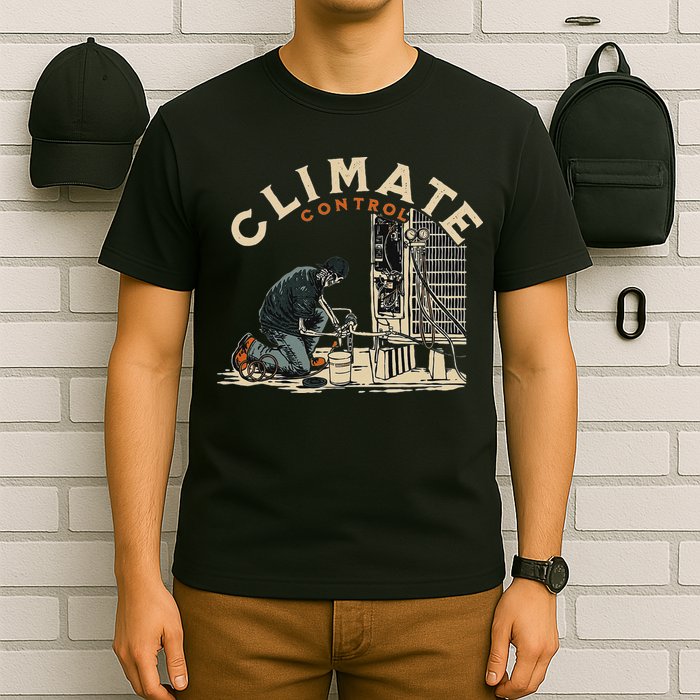 Climate Control Skeleton Hvac Technician Pride T-Shirt