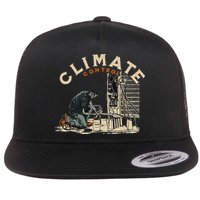 Climate Control Skeleton Hvac Technician Pride Flat Bill Trucker Hat