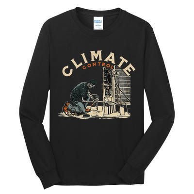 Climate Control Skeleton Hvac Technician Pride Tall Long Sleeve T-Shirt