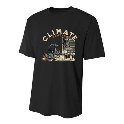 Climate Control Skeleton Hvac Technician Pride Youth Performance Sprint T-Shirt