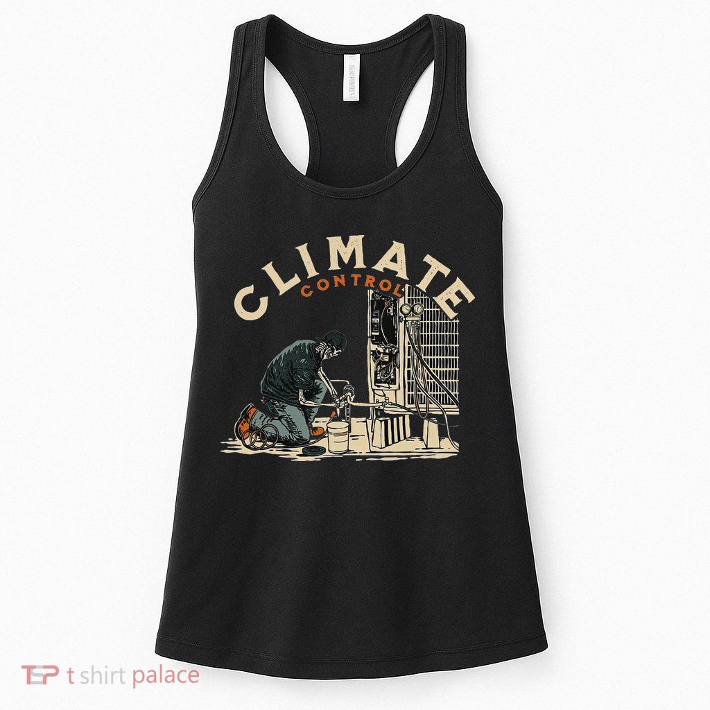 Climate Control Skeleton Hvac Technician Pride Womens Tank Top